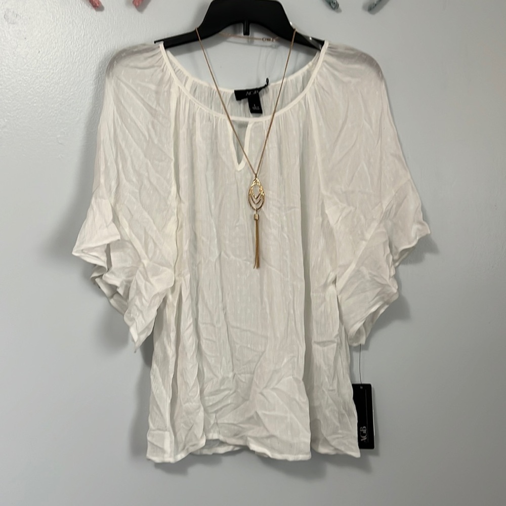 Flowy white blouse
